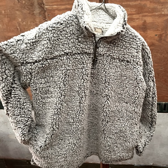 Thread & Supply Wubby Fleece Jersey lined Quarter Zip Pullover - Picture 2 of 8